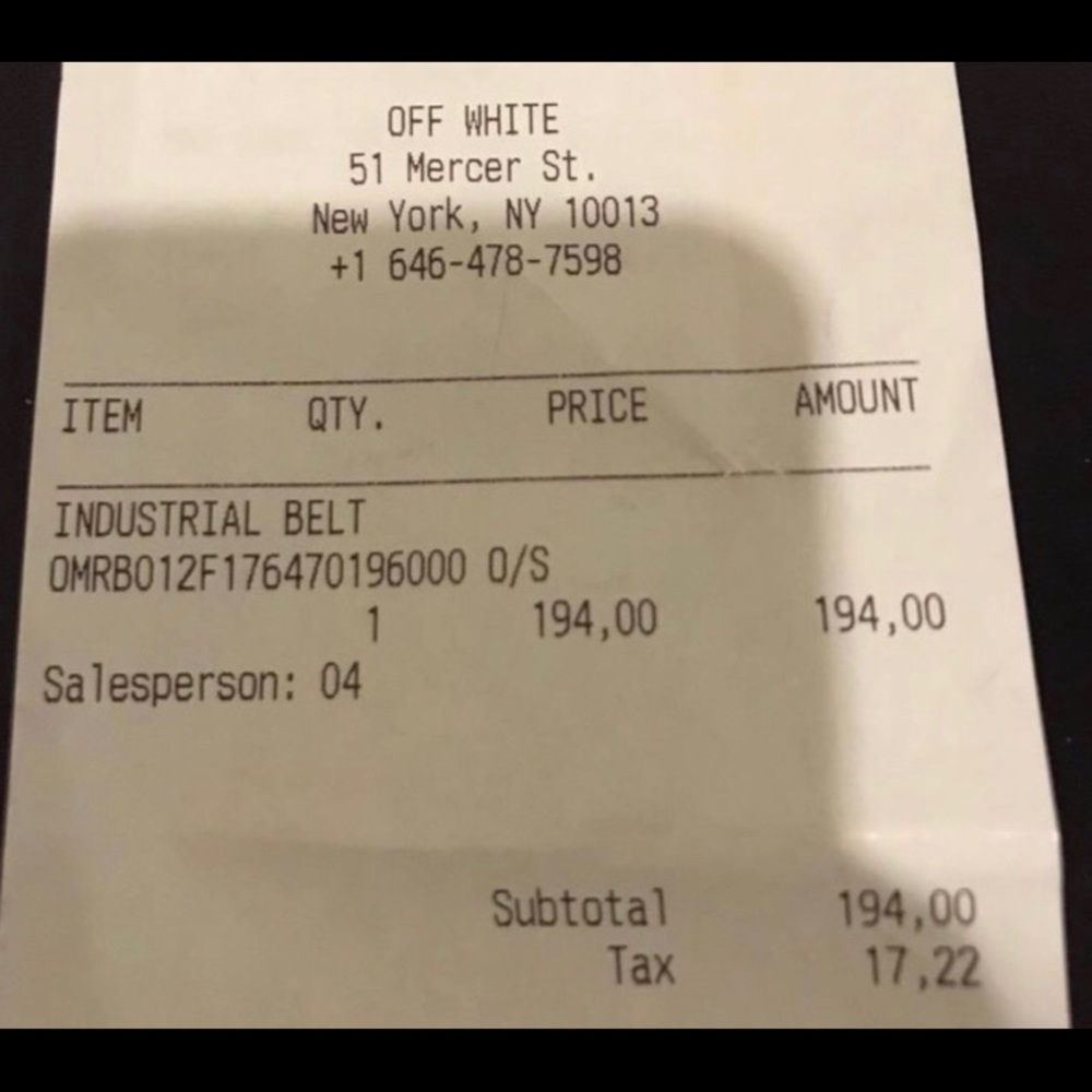 Receipt